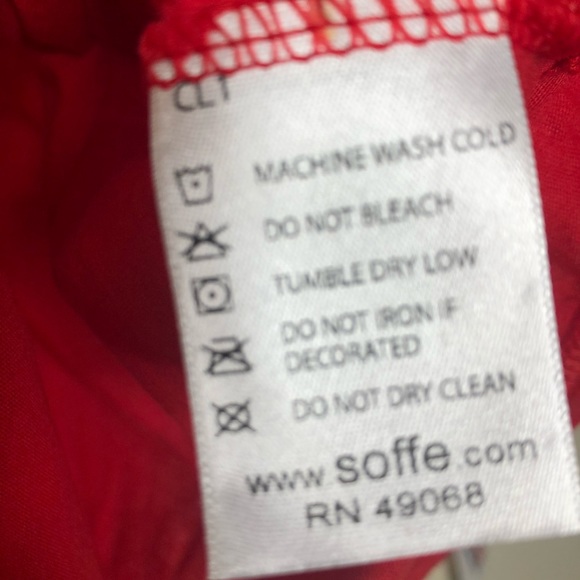 Soffe Long-Sleeve V-Neck T-Shirt Size Medium NWT - Picture 5 of 7